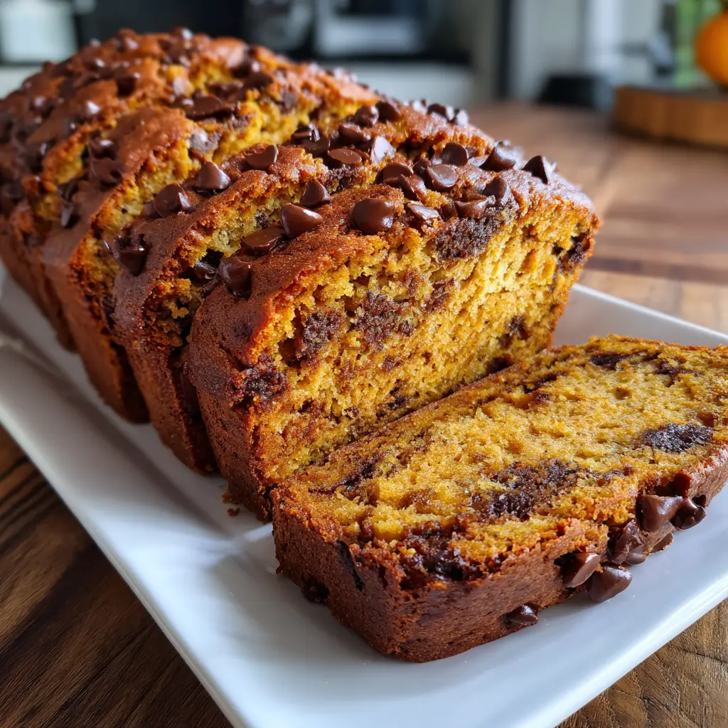 Pumpkin Chocolate Chip Bread