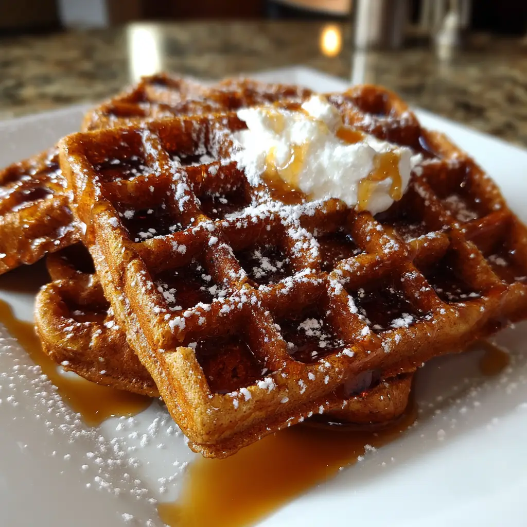 Gingerbread Waffles