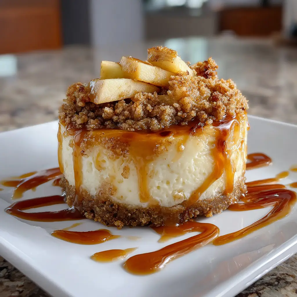 Easy Apple Crumble Cheesecake