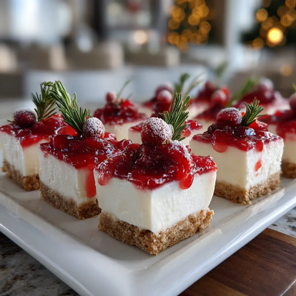 No-Bake Christmas Cheesecake Bites