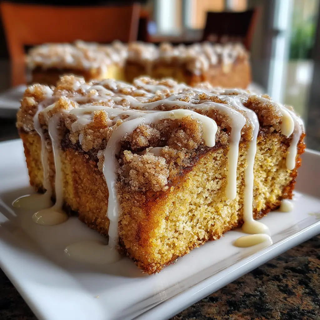 Cinnamon Streusel Pumpkin Coffee Cake