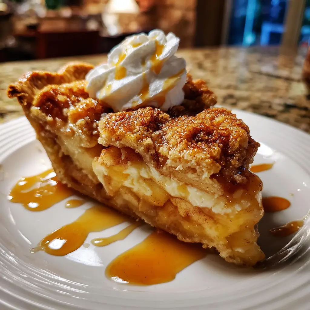 Snickerdoodle Cream Cheese Apple Pie