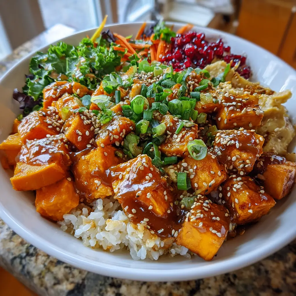 Thai Peanut Sweet Potato Buddha Bowl