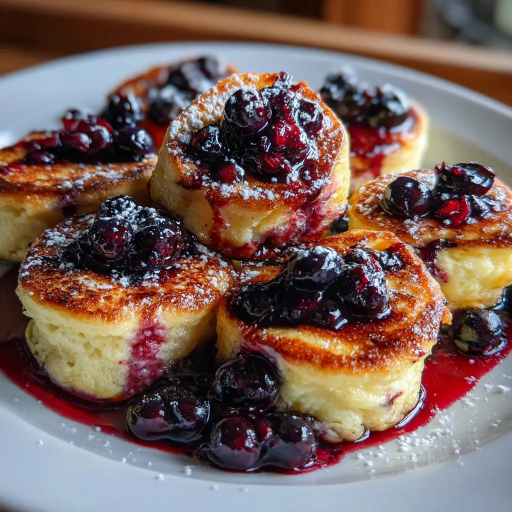 Blueberry Lemon Pancake Bites