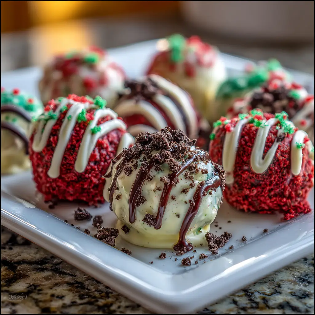 Grinch Oreo Balls (With Red Velvet Oreos)