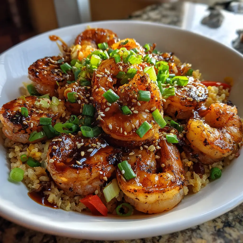 Charred Shrimp Fried Rice Bowl