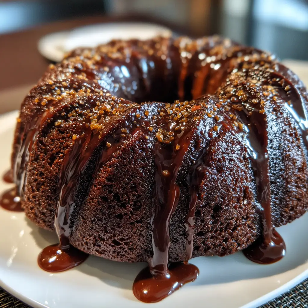 Chocolate Pumpkin Bundt Cake