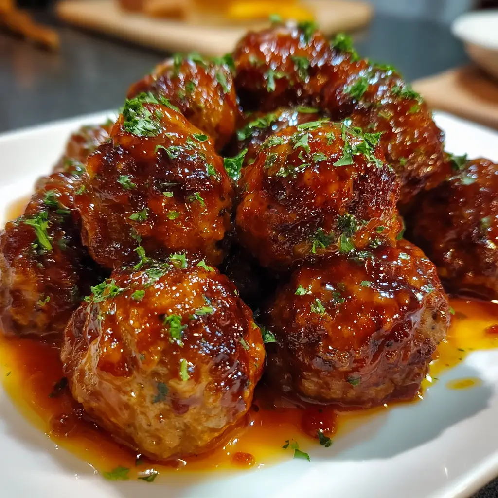 Honey Buffalo Crockpot Meatballs
