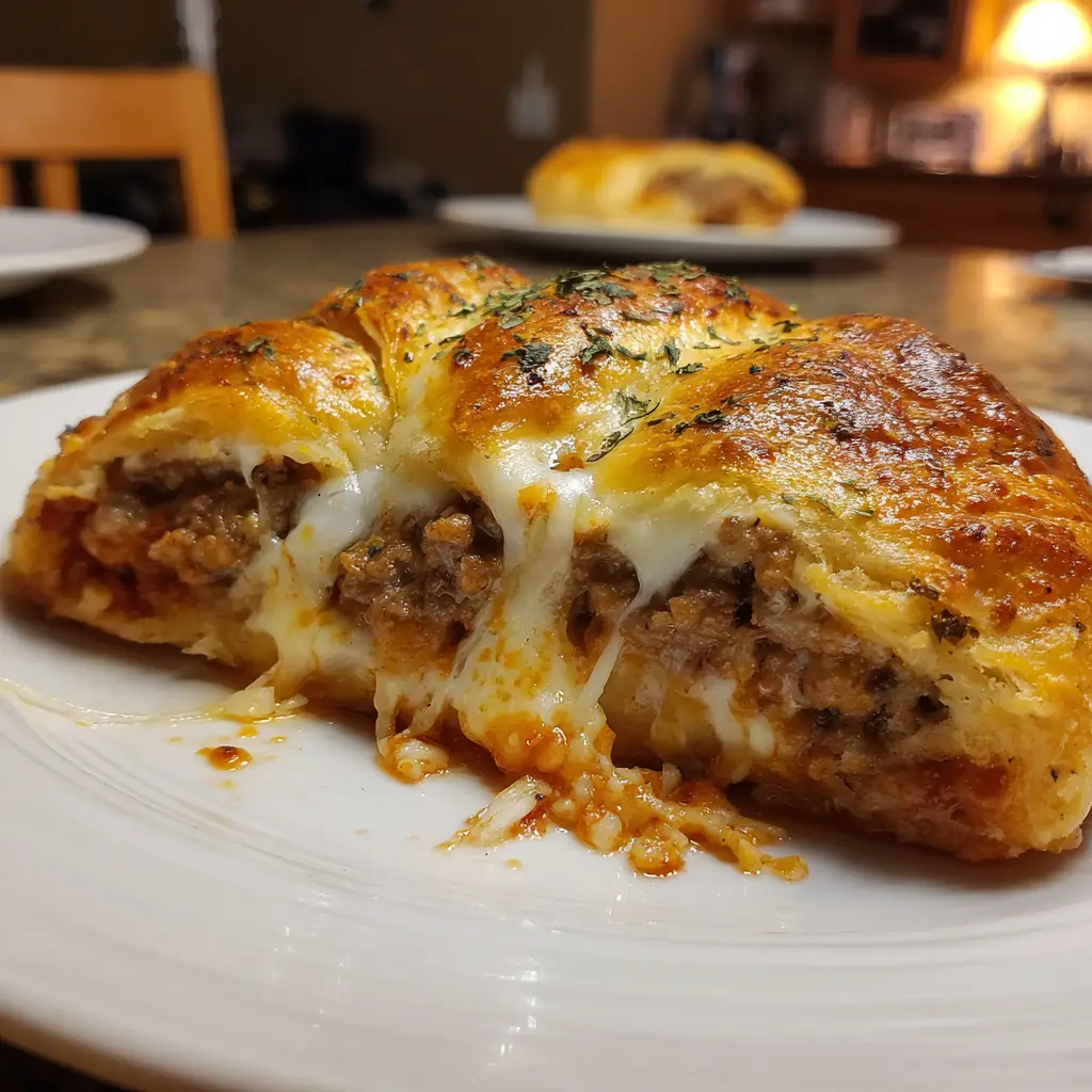 Cheesy Sausage Crescent Bake