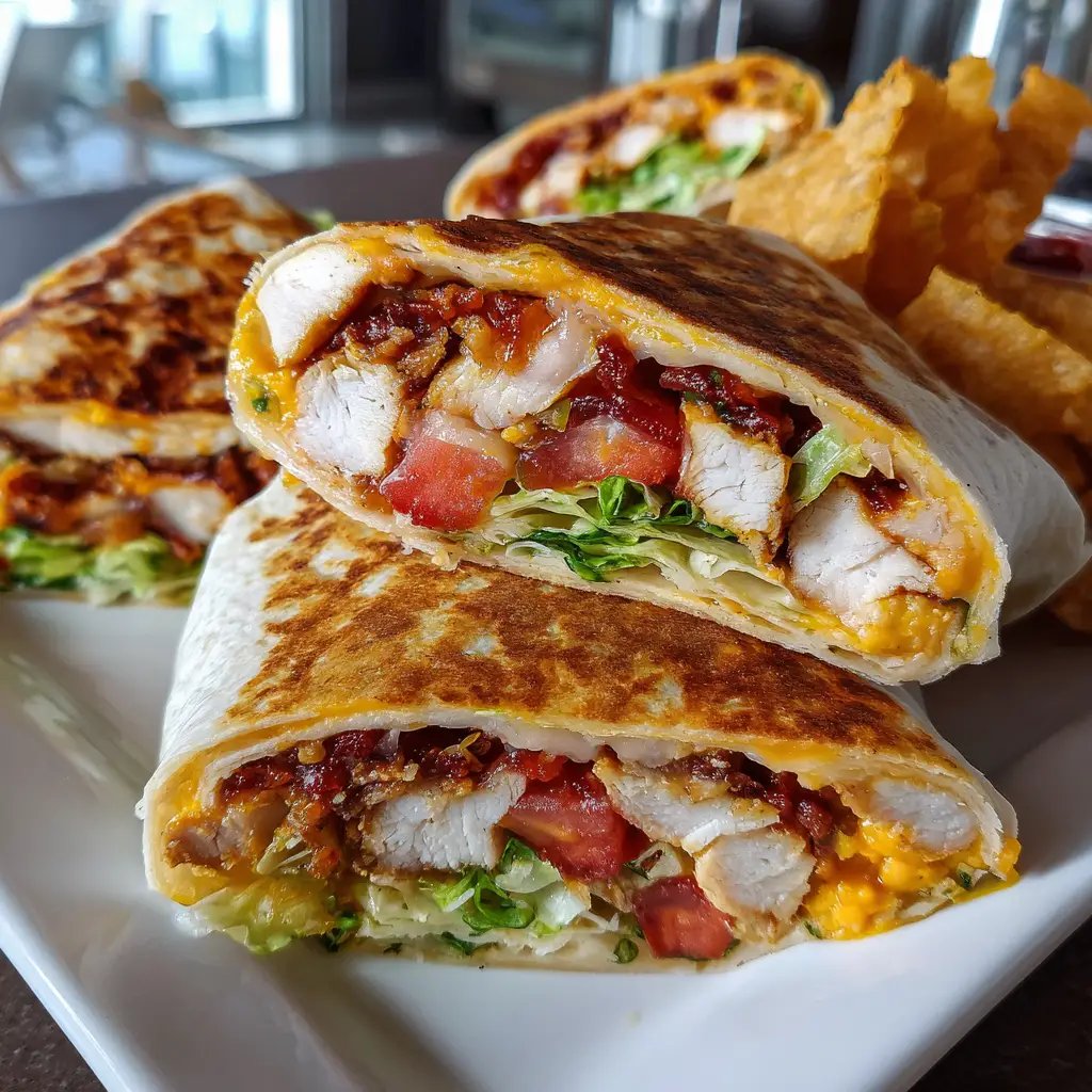 Spicy Southwest Turkey Club Wraps