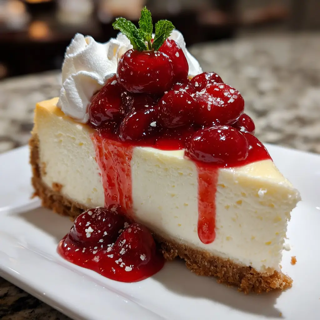 Creamy Festive New York Cheesecake