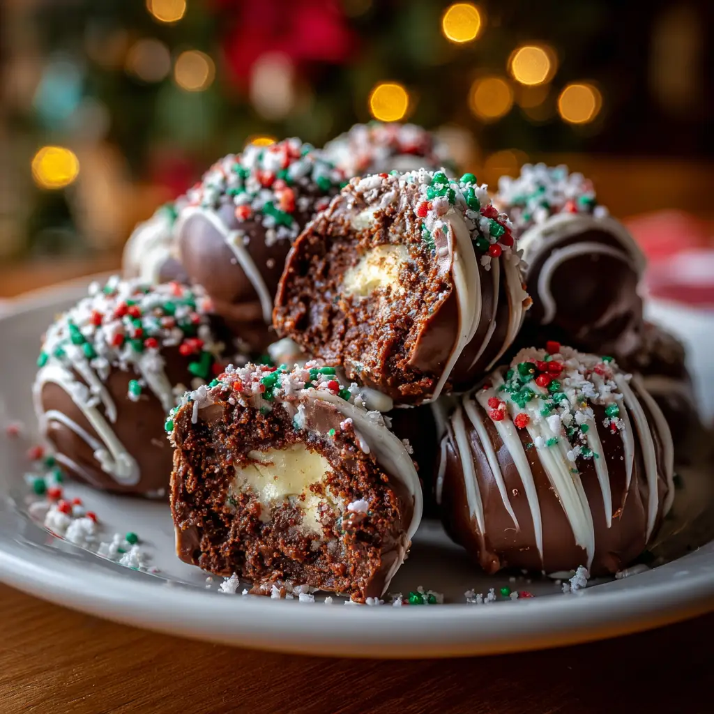 Christmas Tree Cake Truffles with Little Debbies