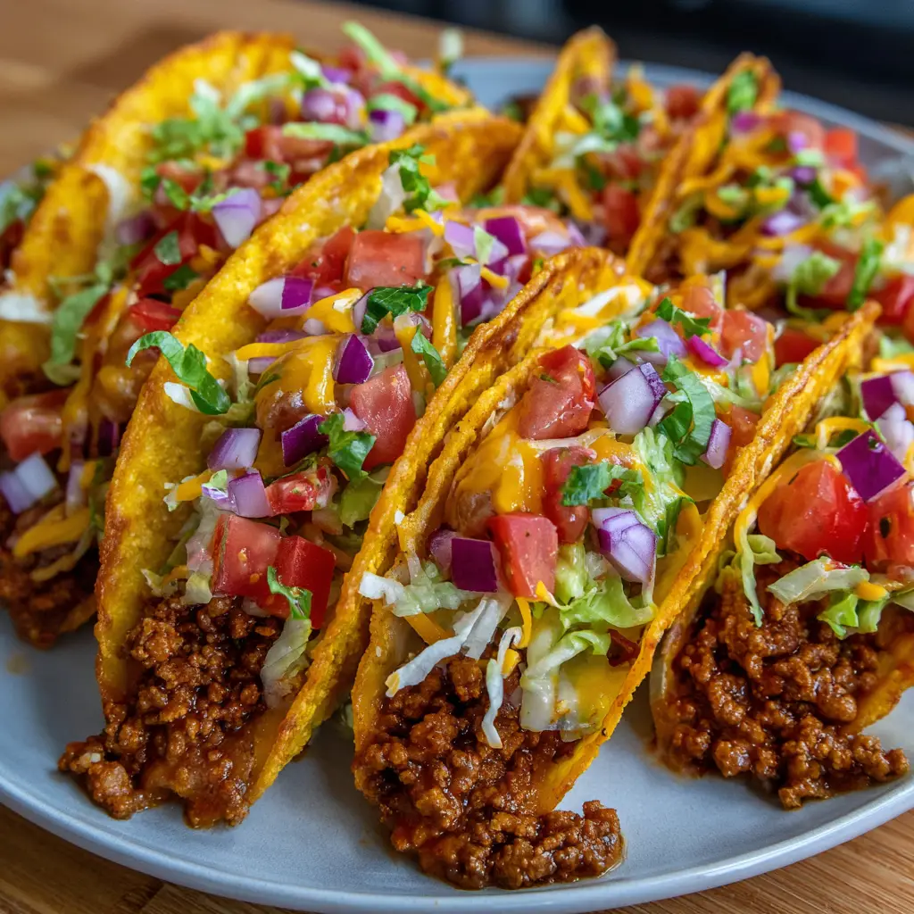 Oven-Baked Cheesy Tacos (Crispy & Loaded)