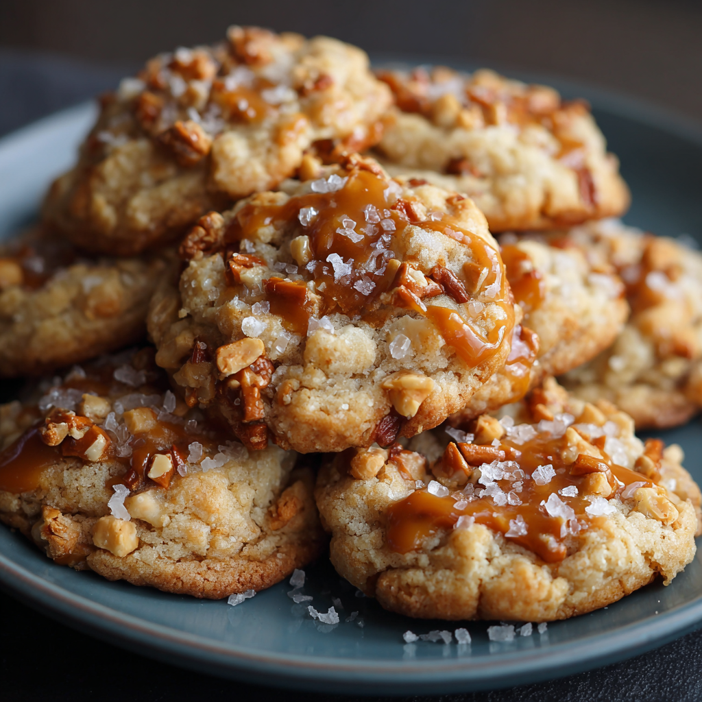 Salted Caramel Crunch Cookies