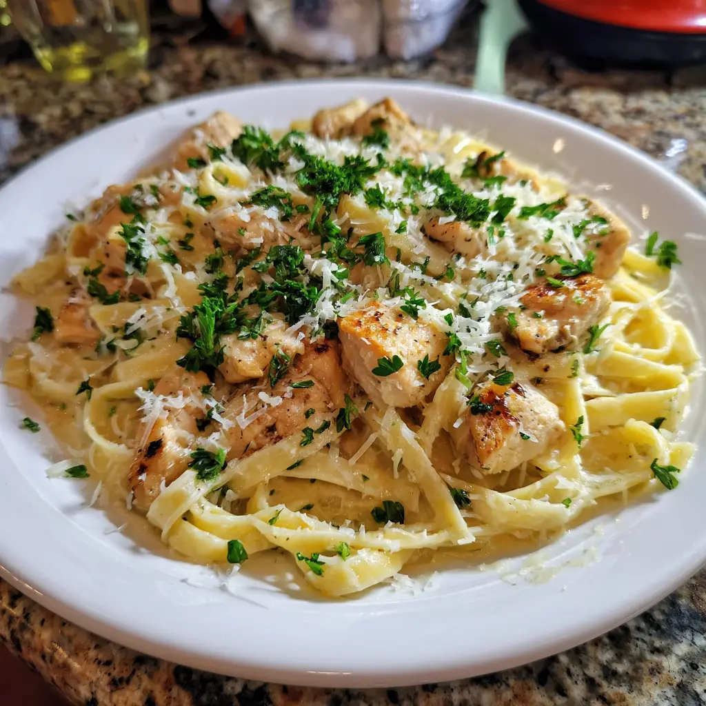 Garlic Parmesan Chicken Pasta