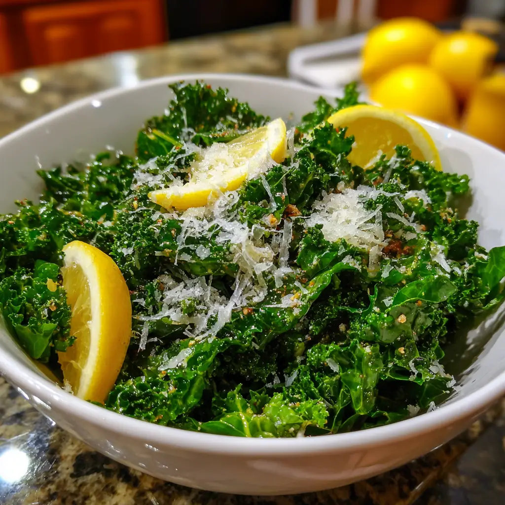 Lemon Parmesan Kale Salad