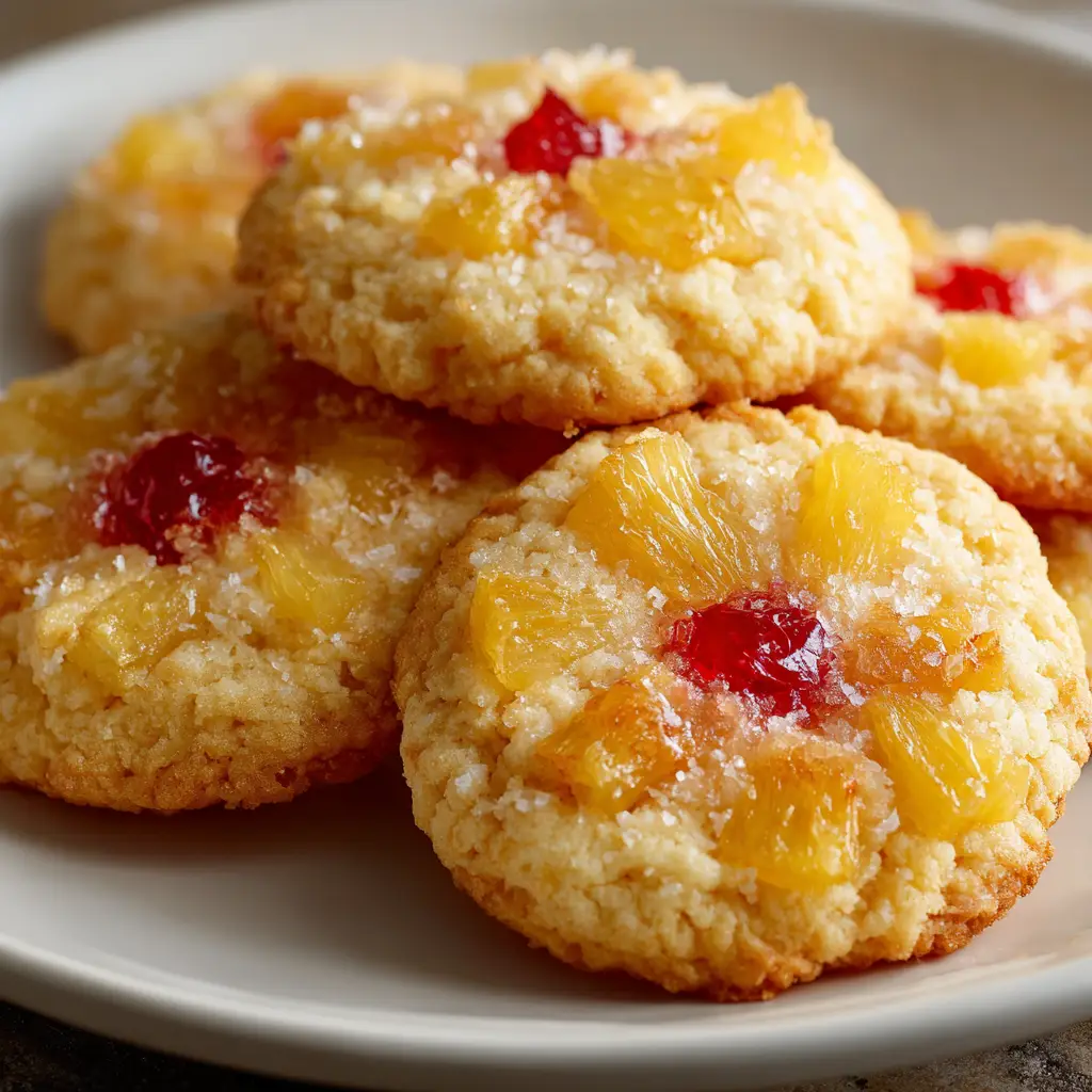 Pineapple Upside Sugar Cookies