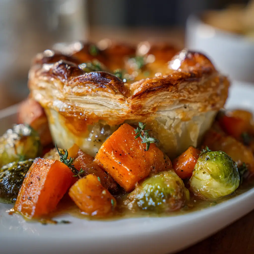 Roasted Autumn Vegetable Pot Pies