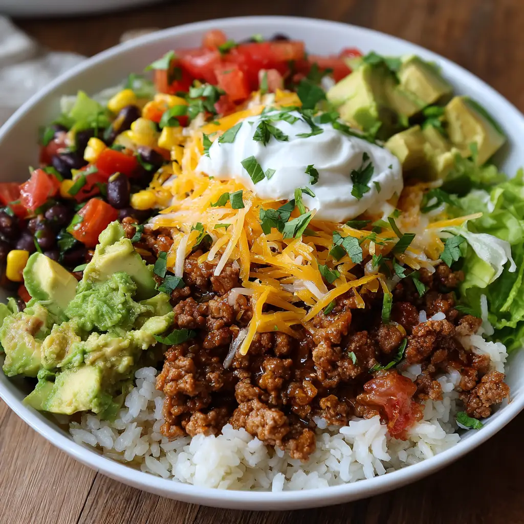 Beef Burrito Bowls