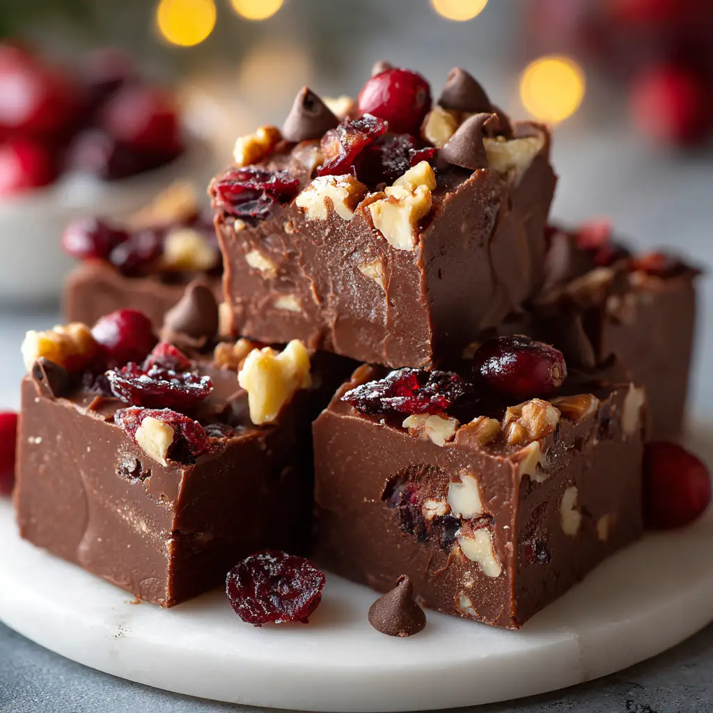 Christmas Cherry Fudge