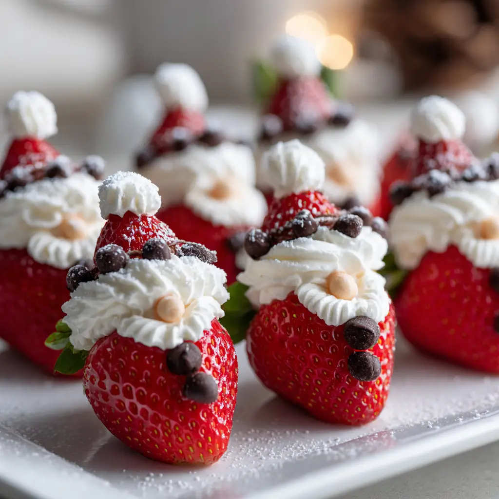 Christmas Strawberry Santas
