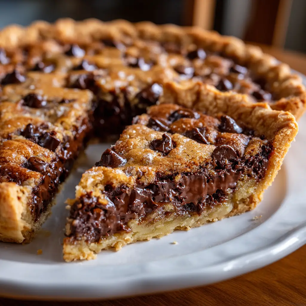 Easy Chocolate Chip Cookie Pie