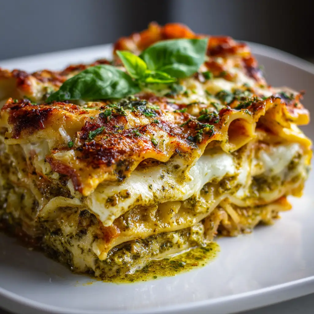 Brown Butter Pesto Lasagna