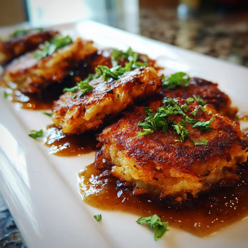 Mini Potato Latkes with Applesauce