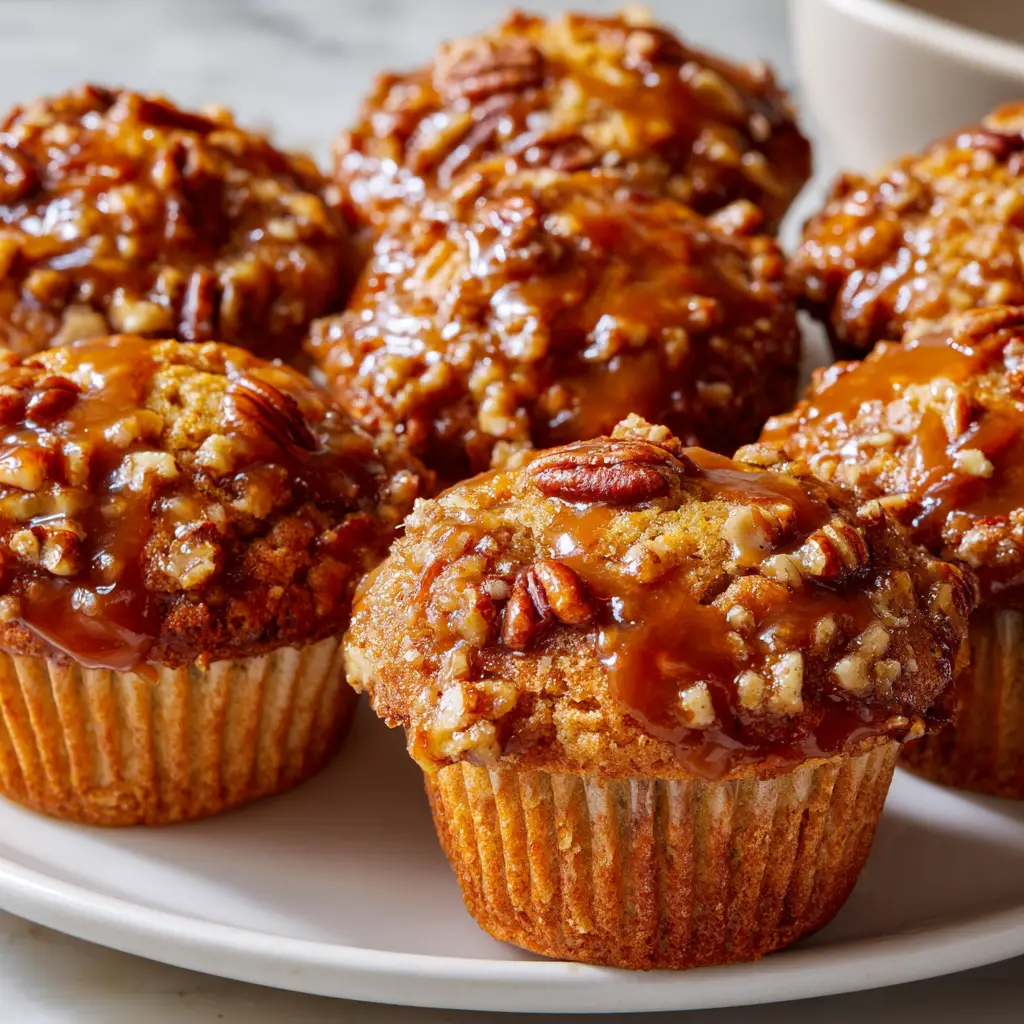 Delicious Salted Caramel Pecan Muffins