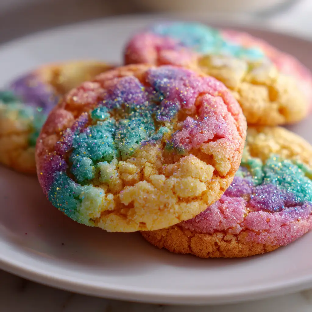 Rainbow Sherbet Cookies