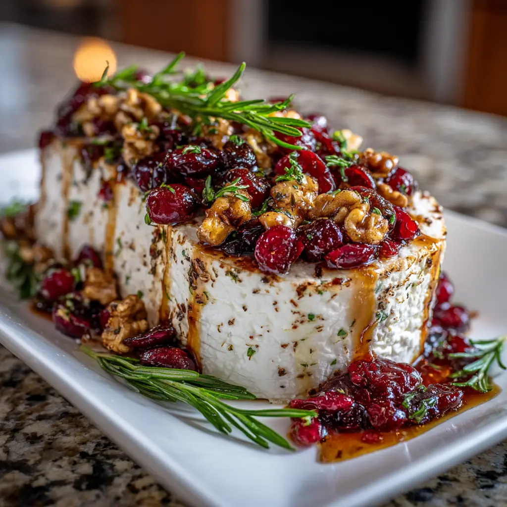 Cranberry Goat Cheese Log