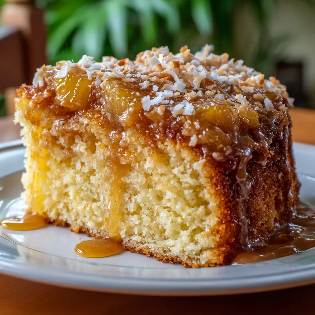 Hawaiian Pineapple Cake Delight