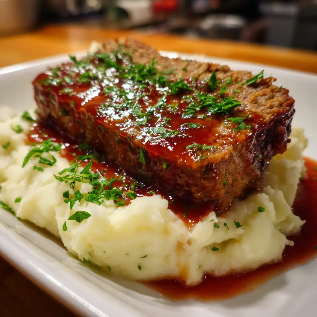 Meatloaf with Mashed Potatoes