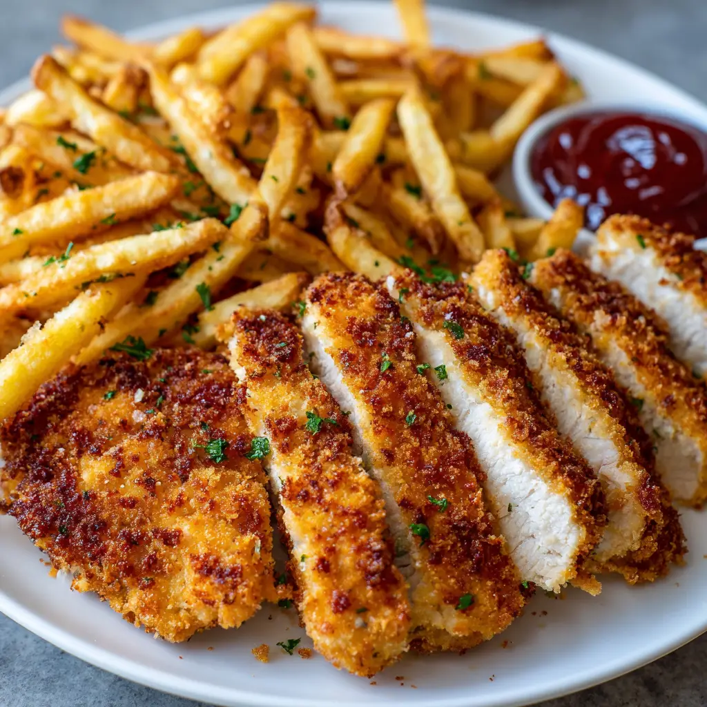 Chicken Cutlet Fries