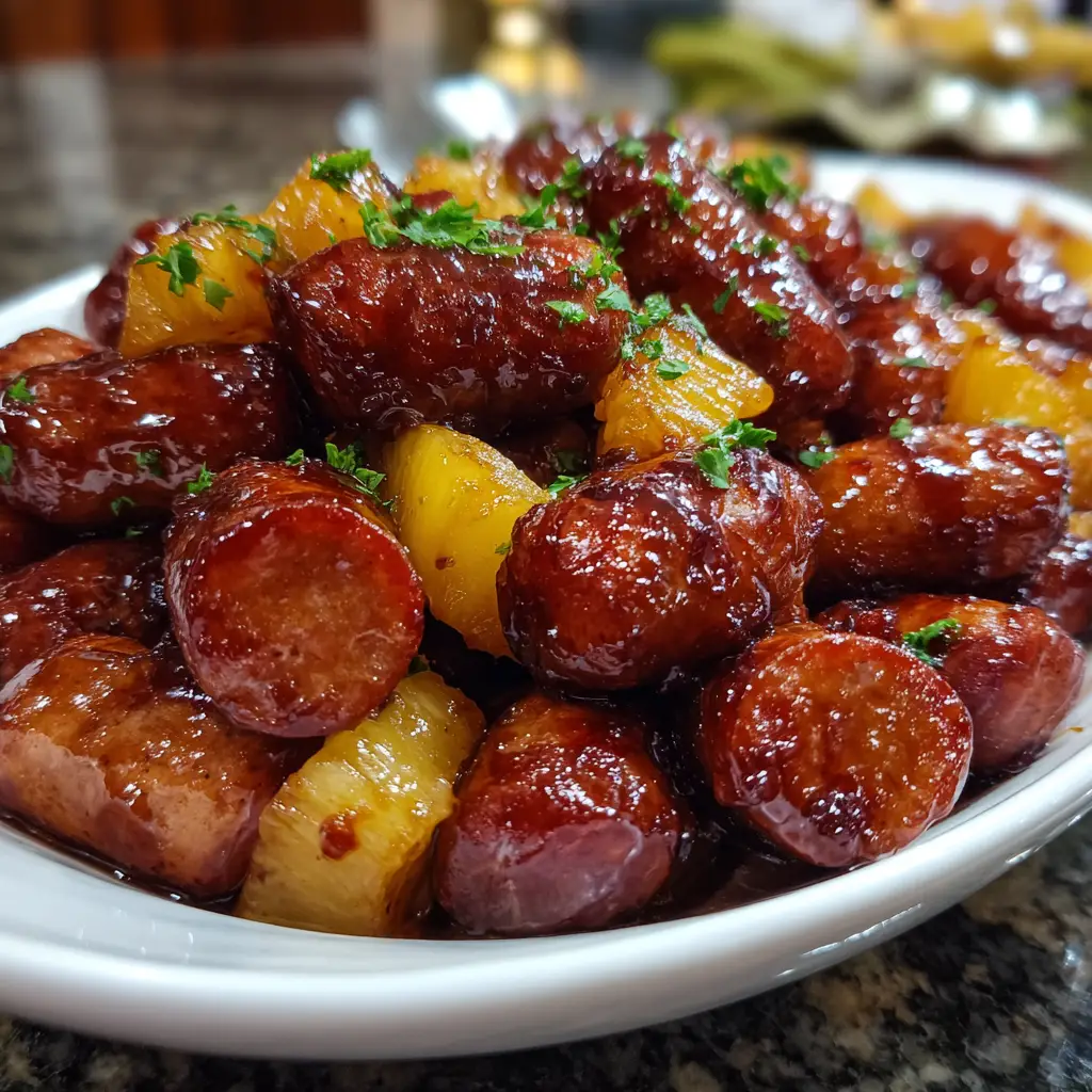 Pineapple Brown Sugar Mississippi Lil’ Smokies Bites