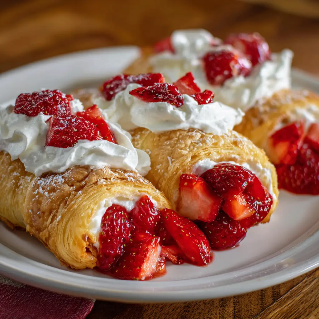 Strawberry Crescent Roll Shortcake