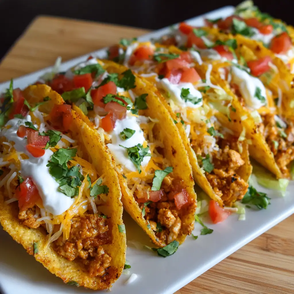 20 Minute Mini Baked Chicken Tacos