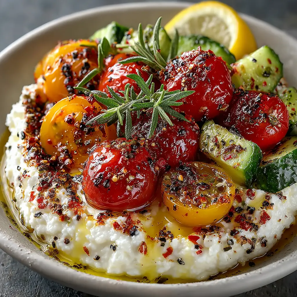 Savory Cottage Cheese Bowl