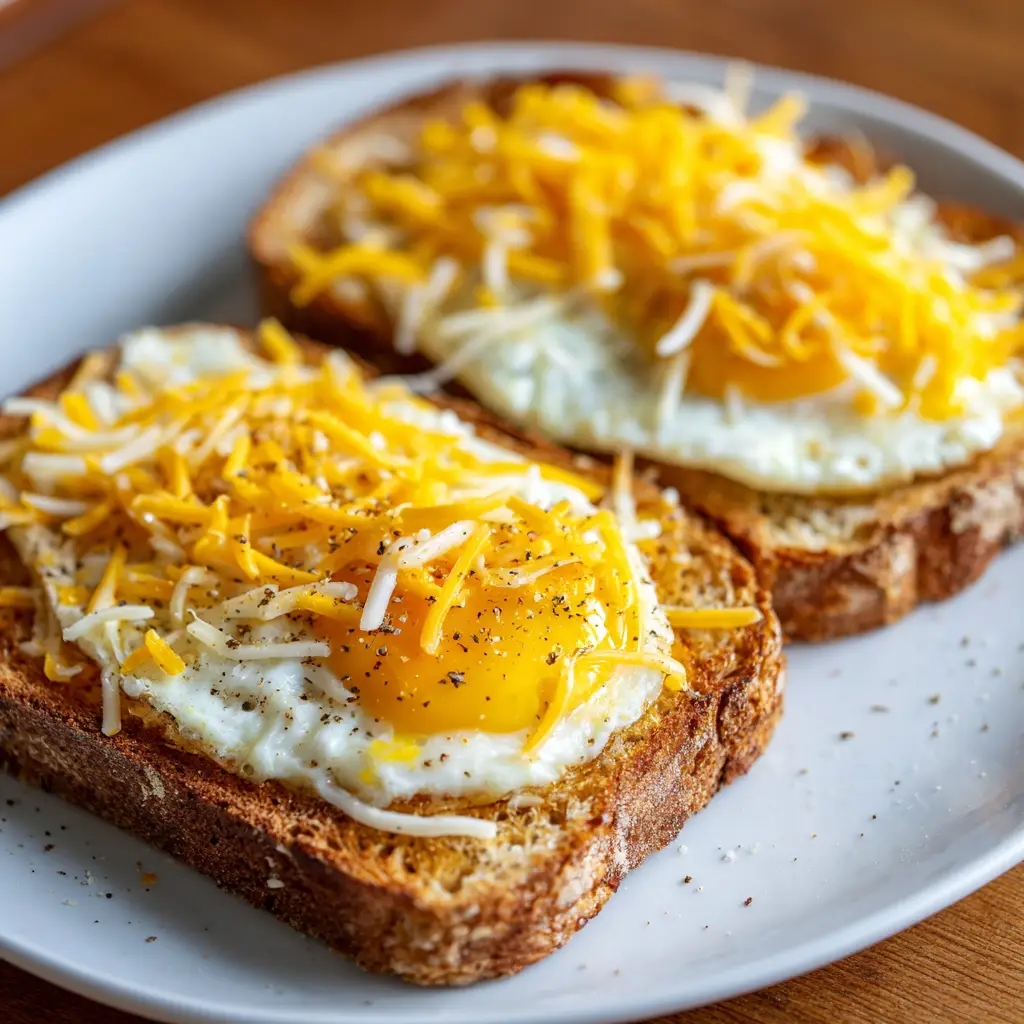 Air Fryer Egg and Cheese Toast