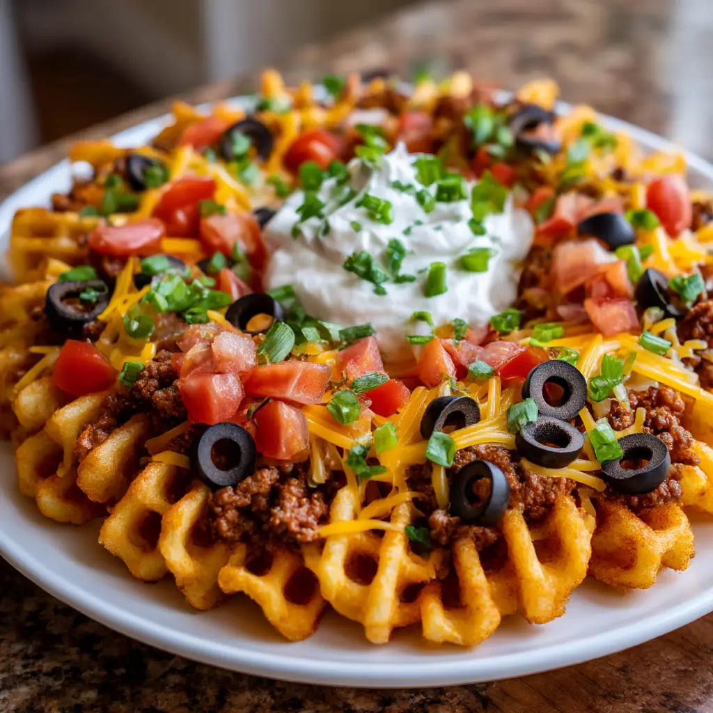 Waffle Fry Nacho Wreath