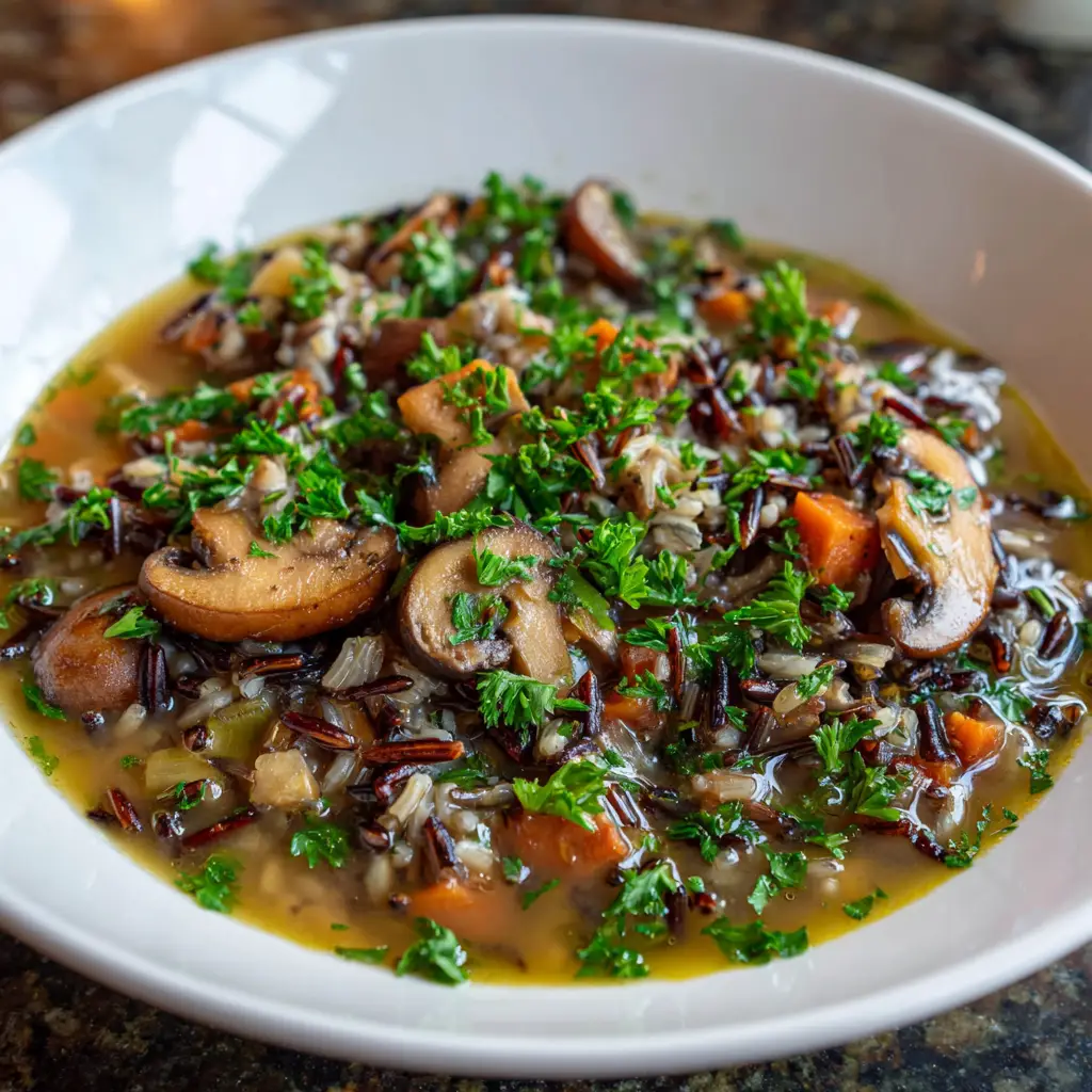 Wild Rice Mushroom Soup