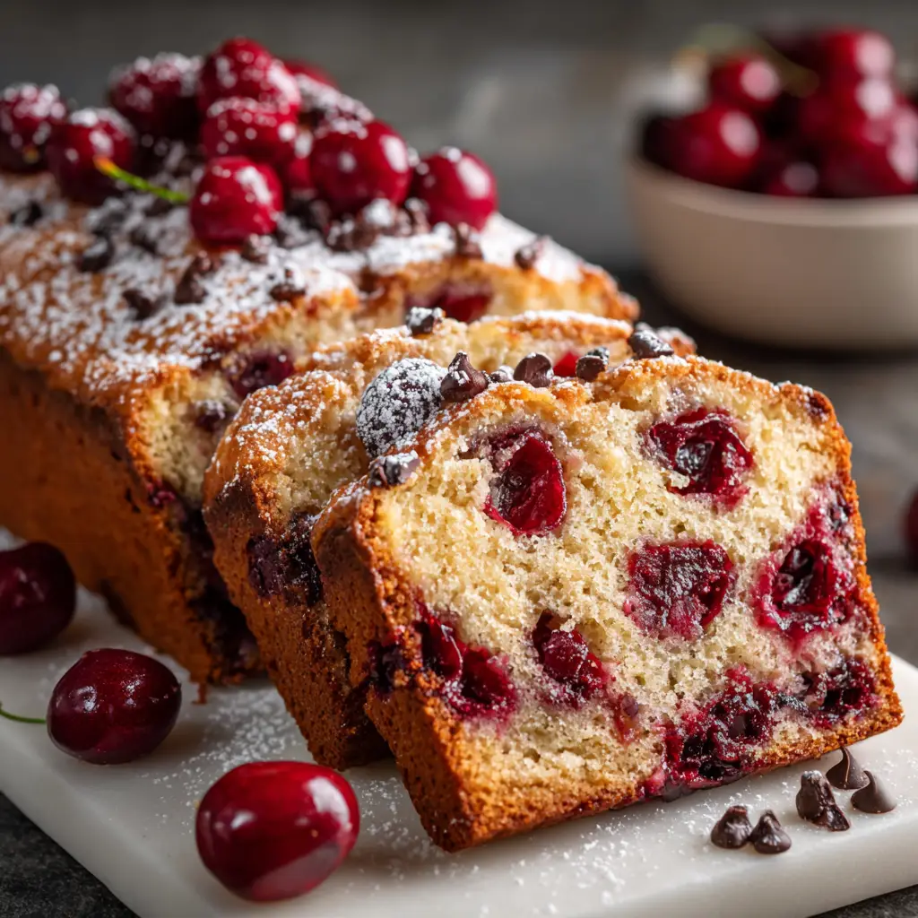 Cherry Garcia Loaf Cake
