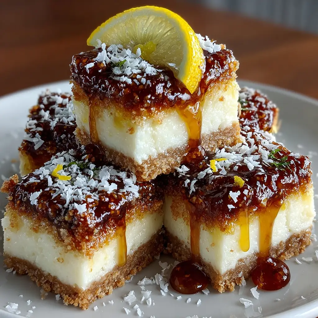 No-Bake Lemon Slice with Condensed Milk and Coconut