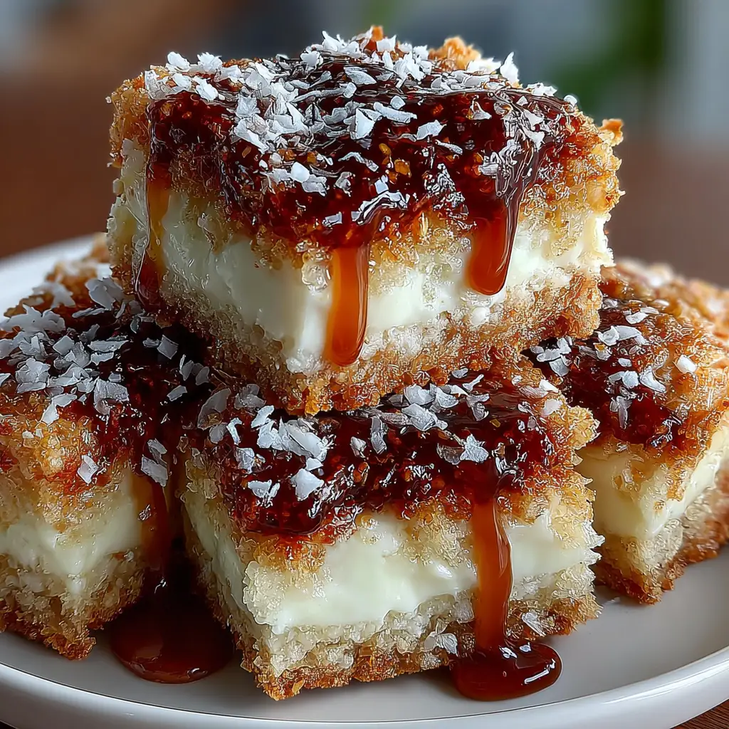 Aussie Crunch White Chocolate Coconut Slice