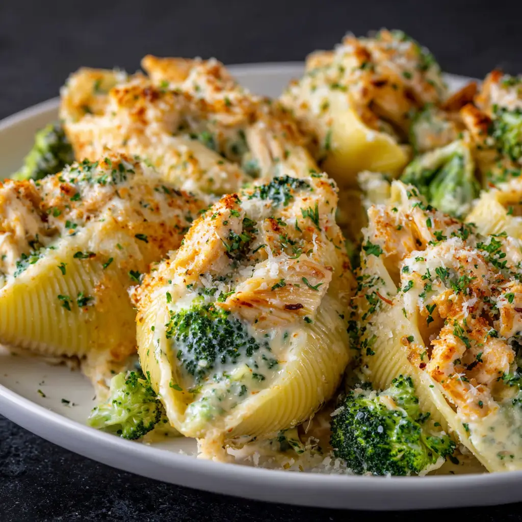 Broccoli Chicken Stuffed Shells