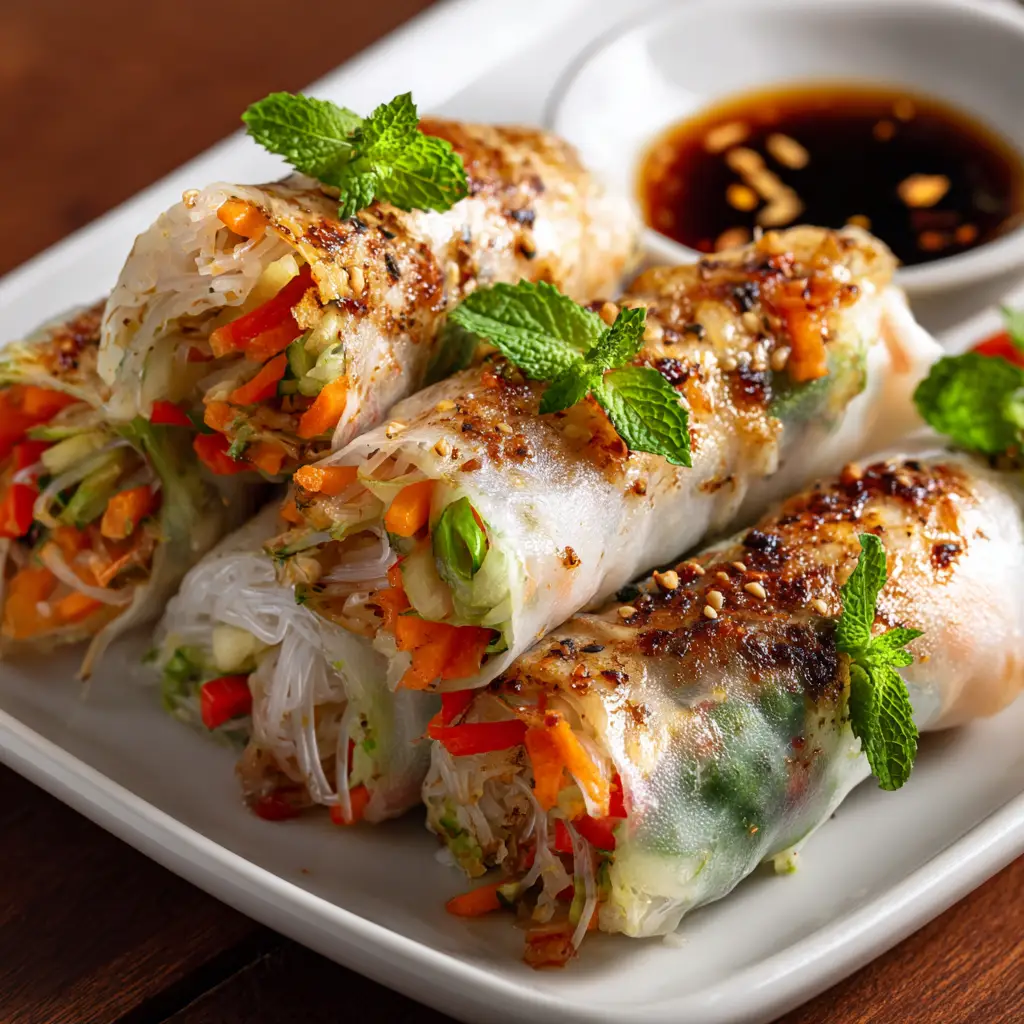 Taste Air Fryer Rice Paper Noodle Rolls