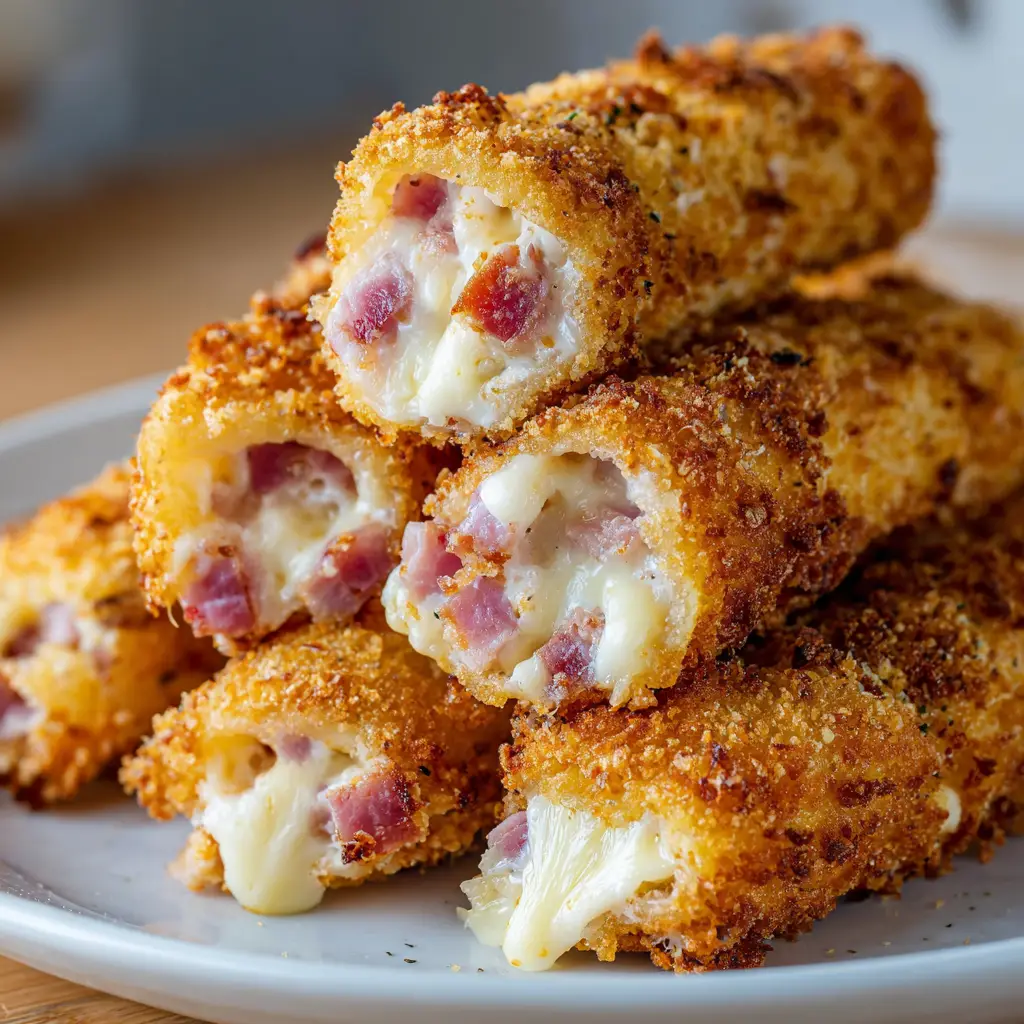 Mouthwatering Cheesy Ham and Cheese Sticks
