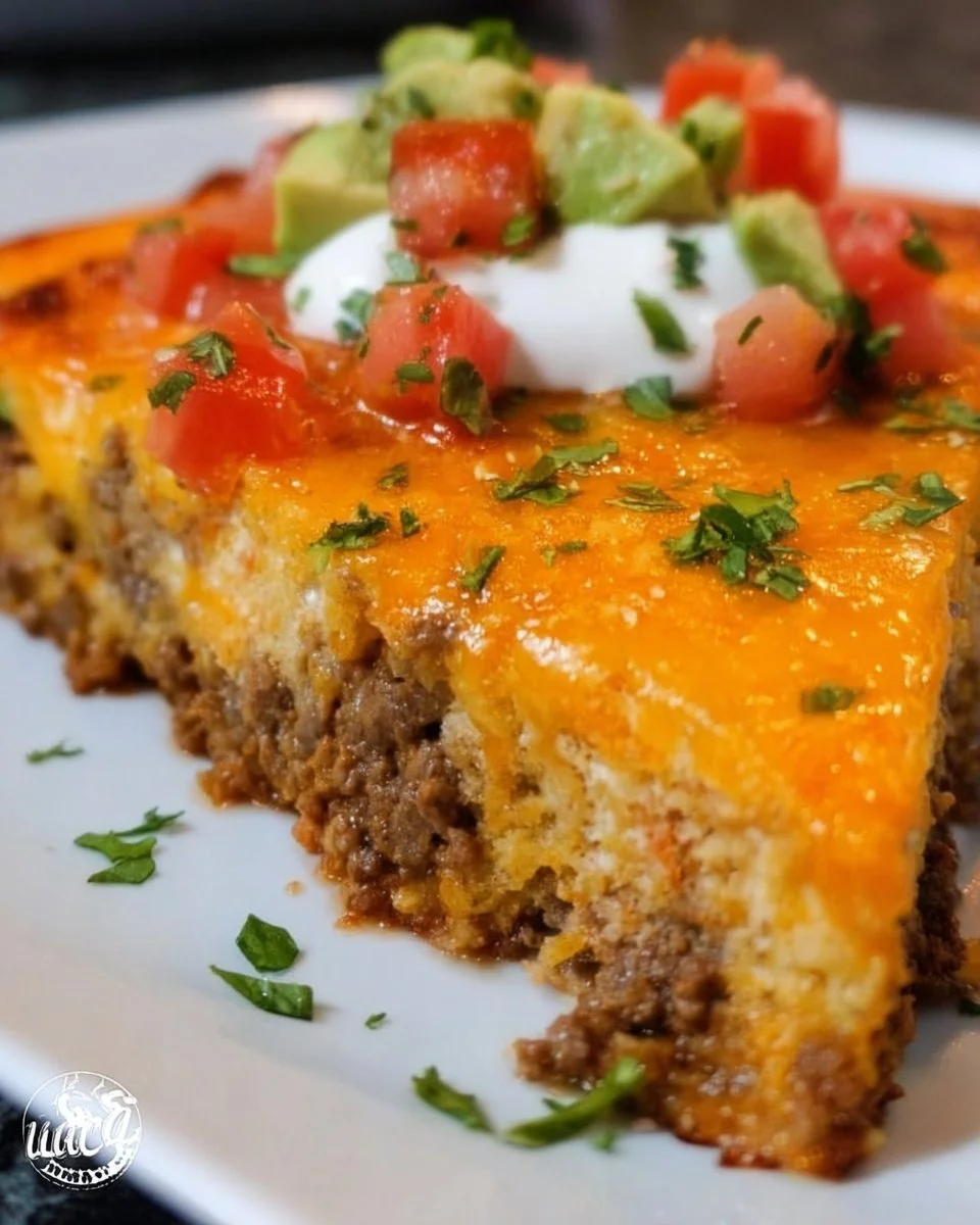 Crustless Taco Pie (Keto Taco Pie + Low Carb, Gluten Free)