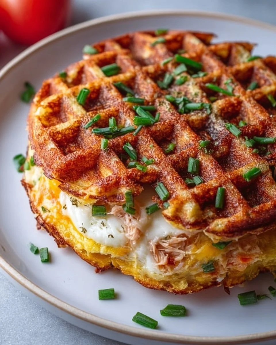 Healthy Tuna Melt Chaffles
