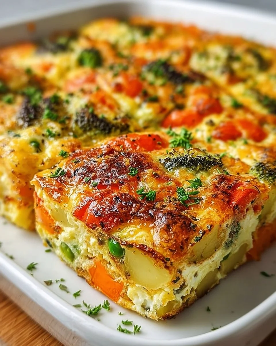 High-Protein Cottage Cheese Veggie Bake Recipe